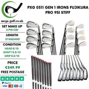 PXG 0311 Gen 1 Irons / 4-Pw-Gw / Fujikura Pro 95i Stiff
