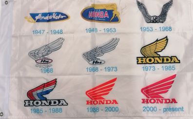 History of Honda Logo Badge Flag.