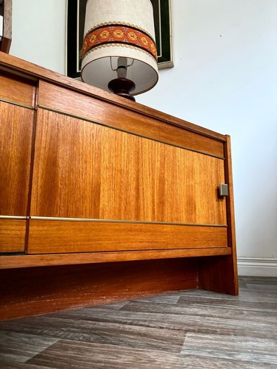 Vintage Retro Mid Century Teak Scandinavian Sideboard/Record Cabinet/TV Unit