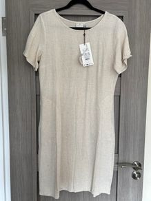 Linen blend dress - size 38 (BNWT)