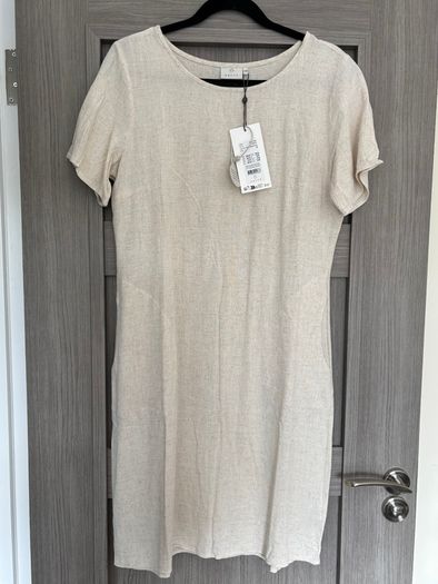 Linen blend dress - size 38 (BNWT)
