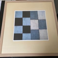 Set Of 3 Wooden Framed Abstract Prints