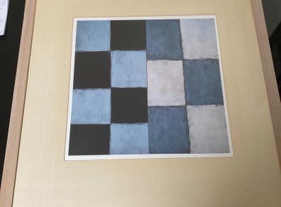 Set Of 3 Wooden Framed Abstract Prints