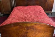 Vintage walnut bed