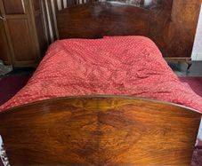 Vintage walnut bed