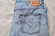 levis 550 relaxed fit Size 40/34 zip fly professional embroidery added in excellent condition
