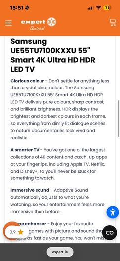 samsung tv 55 inch smart tv