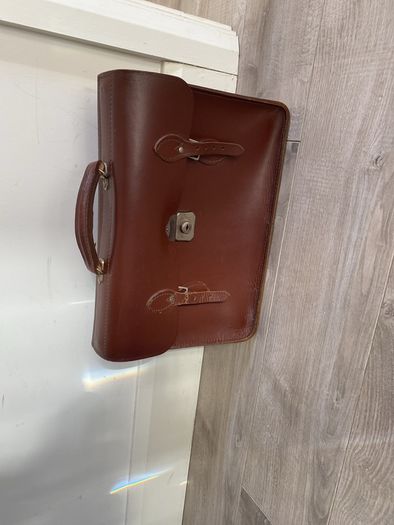 Leather case Bag Brown Leather Document Case vintage Original
