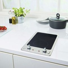 Compact Electric Hob 2 Zone Glass Ceramic German Quality PKM