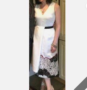 White Lace detail Ladies Dress (Brand N12H).