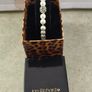 Boxed Jon Richard faux pearl stretch bracelet with a central crystal bead Image 6