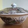 2 veg bowls with lids Coaching Day's A Genuine Hand Engraving Image 5