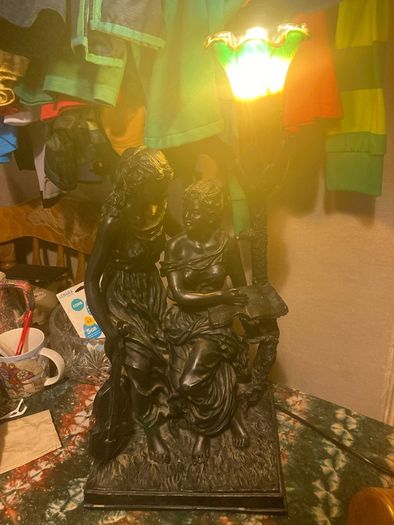 Art deco style lamp poatage available
