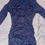 Navy Blue Sparkly Dress Image 2