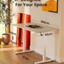 Electric Standing Desk Height Adjustable 100 x 60cm Sit Stand with 4 Memory Smart Pannel for Home Office Splice Board Image 3