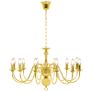 Chandelier Golden 12 x E14 Bulbs Image 2