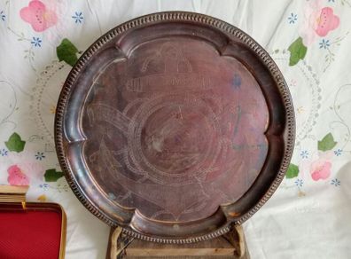 Copper, plaque, Lord Nelson memorabilia, Victory copper tray, Lord Nelson memorabilia