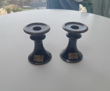 Louis Mulcahy Candle Holders pair with labels