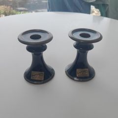 Louis Mulcahy Candle Holders pair with labels