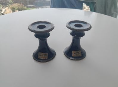 Louis Mulcahy Candle Holders pair with labels