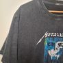 ZARA METALLICA  short sleeve t shirt top Image 3