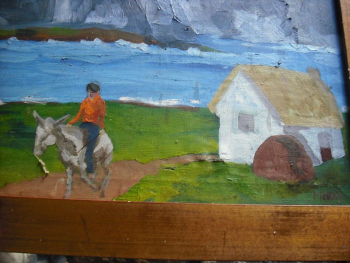 a lovely oil painting by a irish artist now passed, BRIEN MERRY