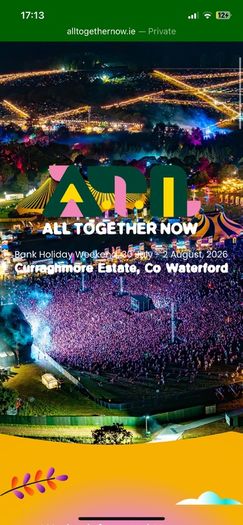 All Together Now General Camping Ticket