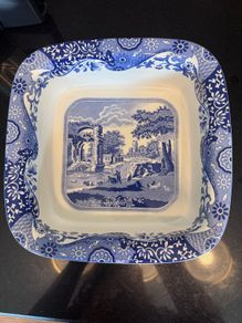 Spode Italian 10 inch blue oven dish