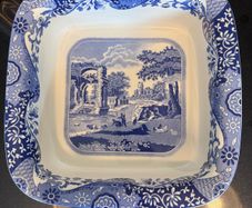 Spode Italian 10 inch blue oven dish