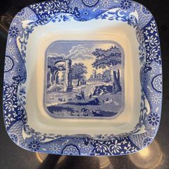 Spode Italian 10 inch blue oven dish