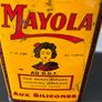 Vintage 1950's MAYOLA Liquid Wax Tin Image 6