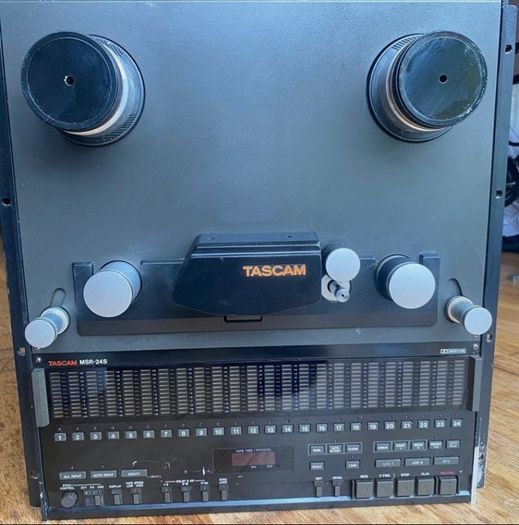 2 TASCAM MSR-24 1" 24-Track Reel to Reel Tape Recorder 1990s -