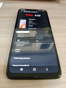 TCL 406 Grey 32GB 6.6" Dual Sim Unlocked Smartphone (Android 13)