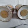 Midwinter , salt & pepper shakers, Stonehenge, Nasturtium, 1970s pottery, 1970s tablewear Image 7
