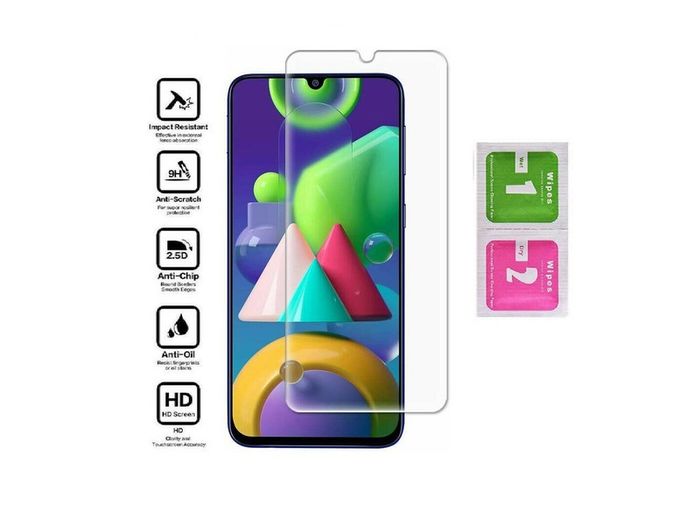 For Samsung Galaxy M21 Tempered Glass Screen Saver Protector Case Friendly New - FHT05SMTG