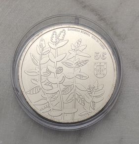 Portugal 5 Euro Base Metals Uncirculated Coin 2023 - Longleaf Wild Mint - Threatened Plant Species