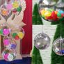 2 Pieces Wedding / Xmas  Plastic bubble Ball Ornament Decor (5cm) Image 2