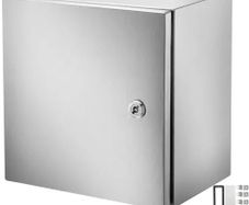 NEMA Stainless Steel Enclosure, 300 x 300 x 200 mm NEMA 4X Steel Electrical Box, IP66 Waterproof & Dustproof
