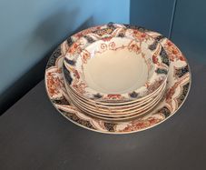 Myott & Son The Regal 7 Piece English China Dessert Set - Beautiful Christmas gift