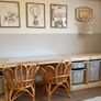 Handmade rattan kids chair, boho style, photoshoot, neutral, natural nursery kids room Image 2