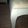 Chantilly style dressing table in french ivory with stool Image 9