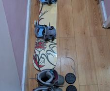 Burton snow board and boots