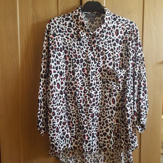 Oversized Leopard Print Shirt