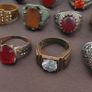 Antique Brass Ring Collection Lot of 15 Handmade Mixed Rings Image 4