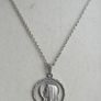 Antique Sterling Silver Catholic Saint Miraculous Mary Lourdes religious pendant and Necklace length 24" - 5,5g Image 2
