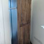 Tall black and wood bookcase Image 2