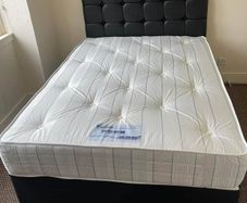 New 4ft Small Double, 4ft6 Double, 5ft King And 6ft Superking Size Divan Beds Instock. Tufted Mattresses Available. Multiple Headboard Options