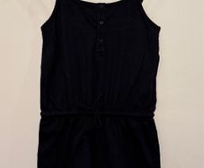 PENNEYS Primark Black Button Down Playsuit Size 6!