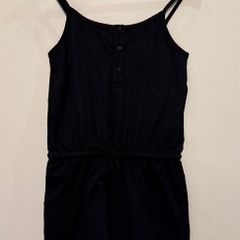 PENNEYS Primark Black Button Down Playsuit Size 6!