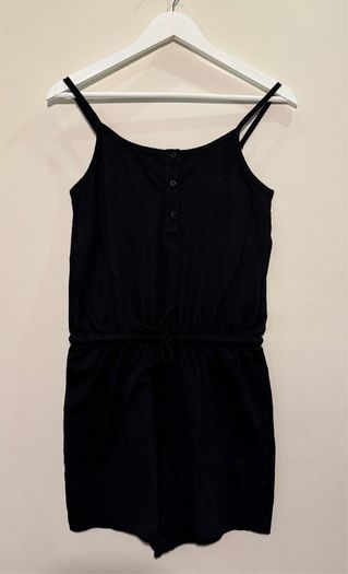 PENNEYS Primark Black Button Down Playsuit Size 6!
